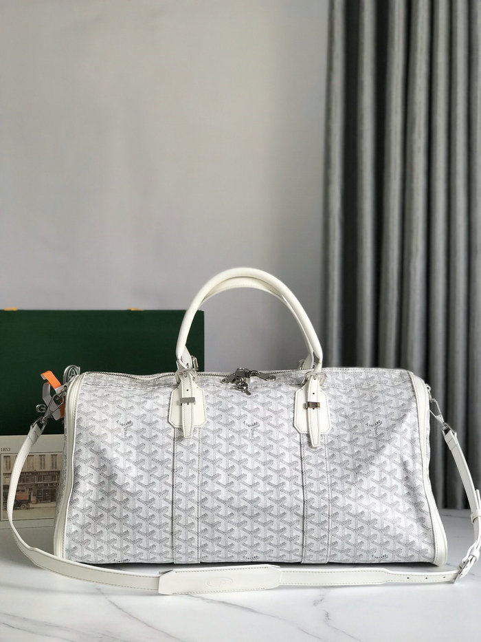 Goyard Croisiere 50 Duffle Bag G191971 White