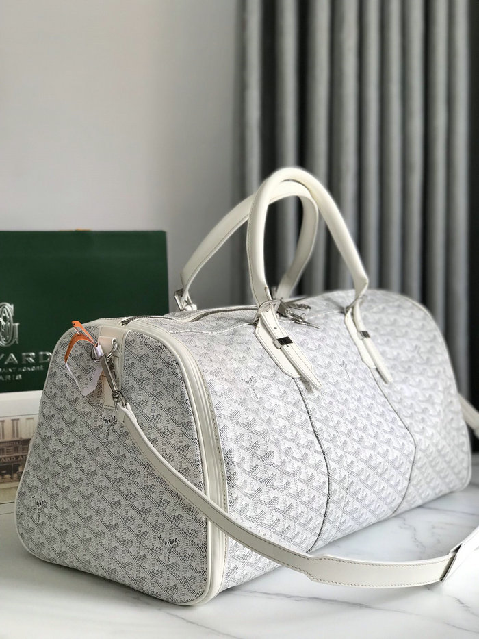 Goyard Croisiere 50 Duffle Bag G191971 White