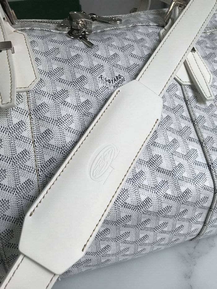 Goyard Croisiere 50 Duffle Bag G191971 White