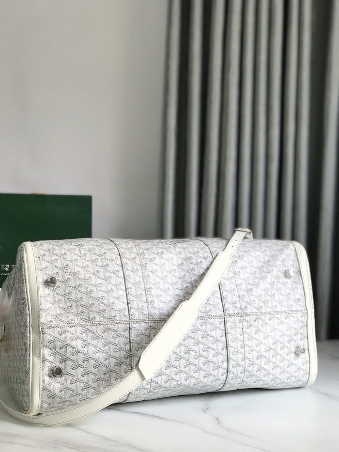 Goyard Croisiere 50 Duffle Bag G191971 White