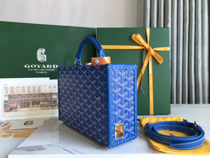 Goyard Grand Hotel Trunk Bag G020015 Blue