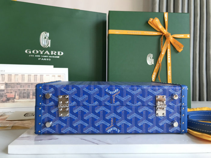 Goyard Grand Hotel Trunk Bag G020015 Blue