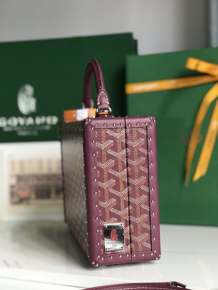 Goyard Grand Hotel Trunk Bag G020015 Burgundy