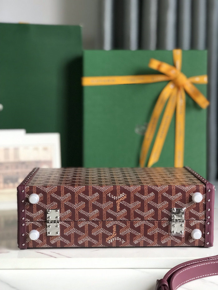 Goyard Grand Hotel Trunk Bag G020015 Burgundy