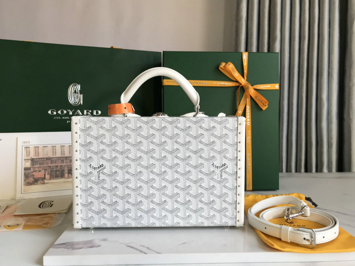 Goyard Grand Hotel Trunk Bag G020015 White