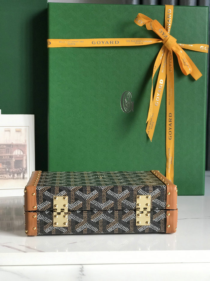 Goyard Minaudiere Trunk Bag G020177 Brown