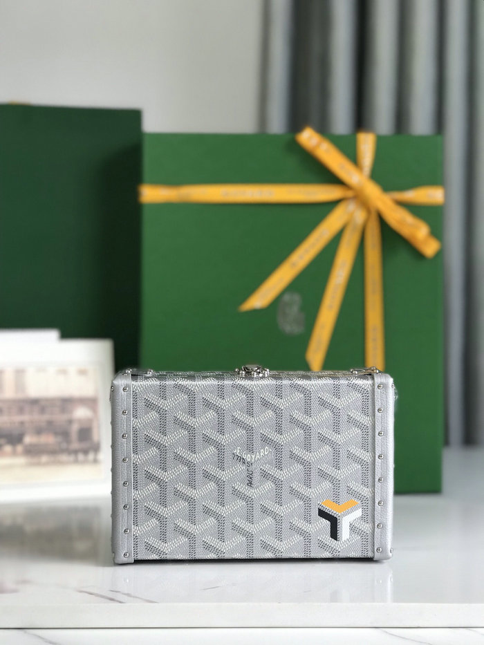 Goyard Minaudiere Trunk Bag G020177 Silver