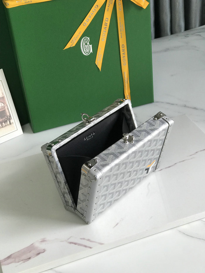 Goyard Minaudiere Trunk Bag G020177 Silver