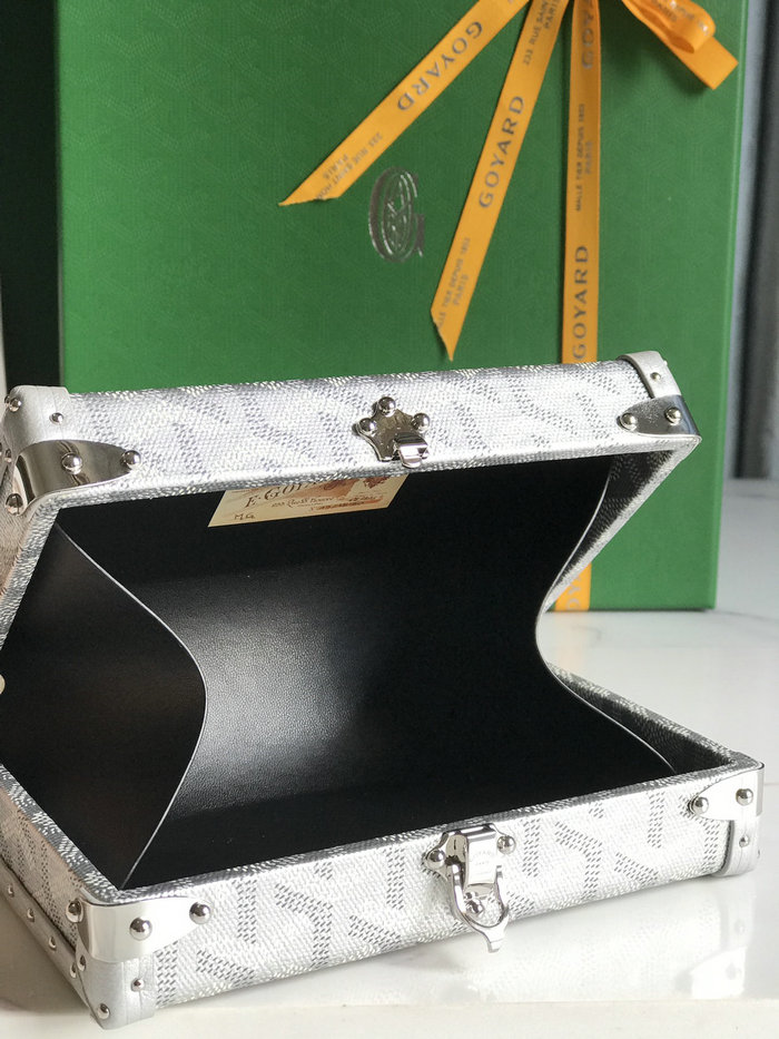 Goyard Minaudiere Trunk Bag G020177 Silver