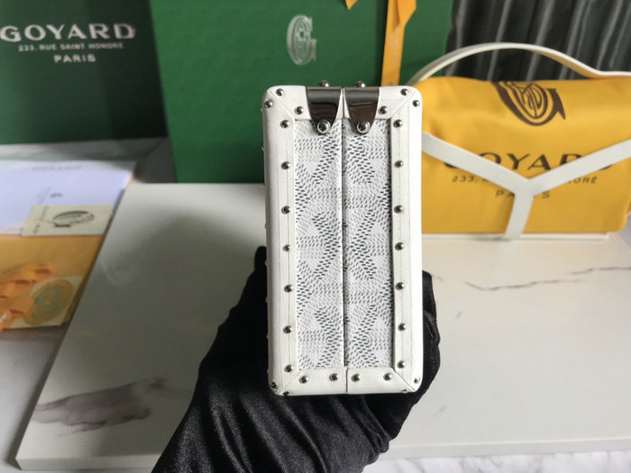 Goyard Minaudiere Trunk Bag G020177 White