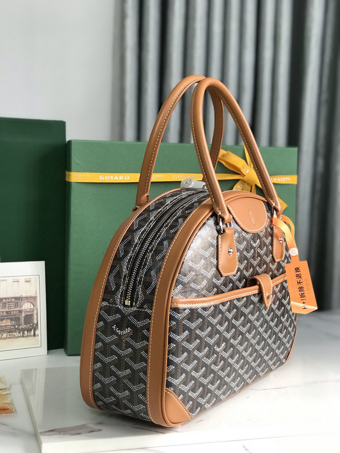 Goyard Saint Jeanne MM Bowler Brown G020299