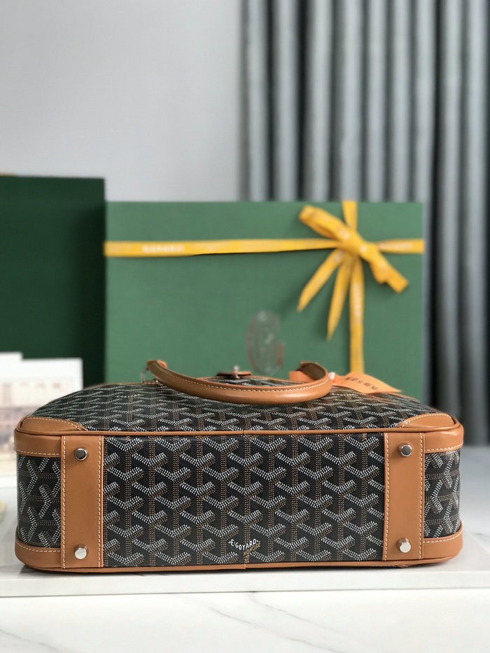 Goyard Saint Jeanne MM Bowler Brown G020299