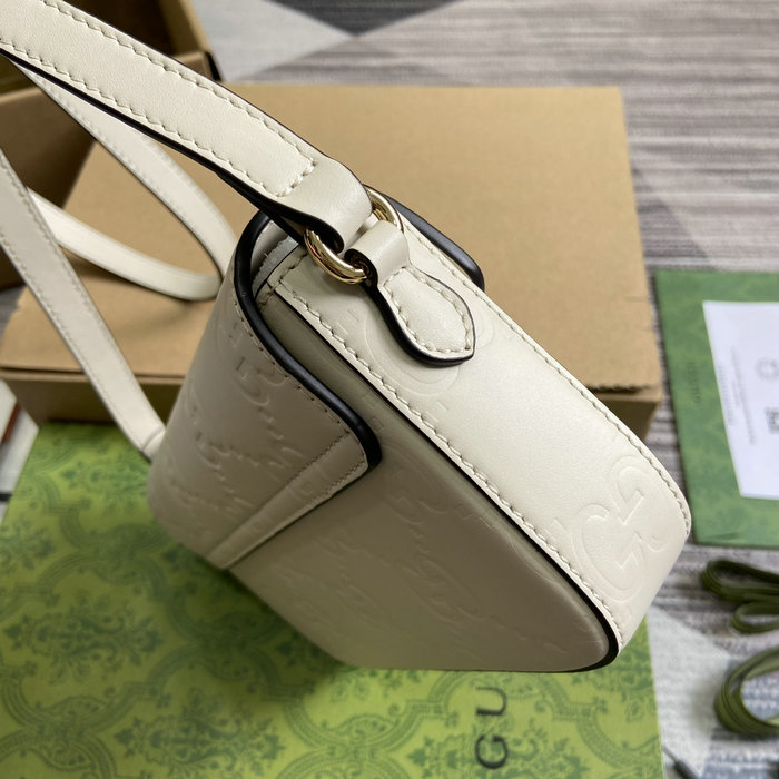 Gucci GG Super Mini Shoulder Bag White 772794