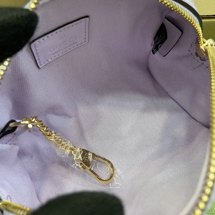 Gucci GG Super Mini Top Handle Bag Purple 790130