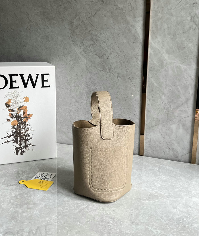 Loewe Mini Pebble Bucket Bag Beige L051701