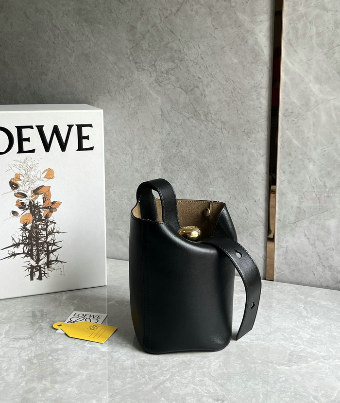 Loewe Mini Pebble Bucket Bag Black L051701