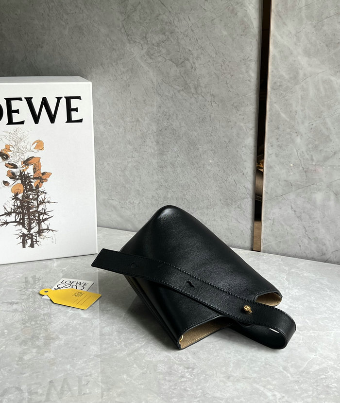 Loewe Mini Pebble Bucket Bag Black L051701