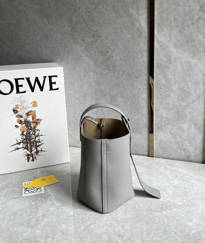 Loewe Mini Pebble Bucket Bag Grey L051701