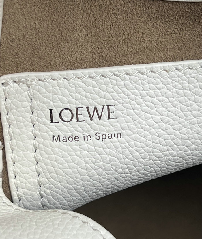 Loewe Mini Pebble Bucket Bag White L051701