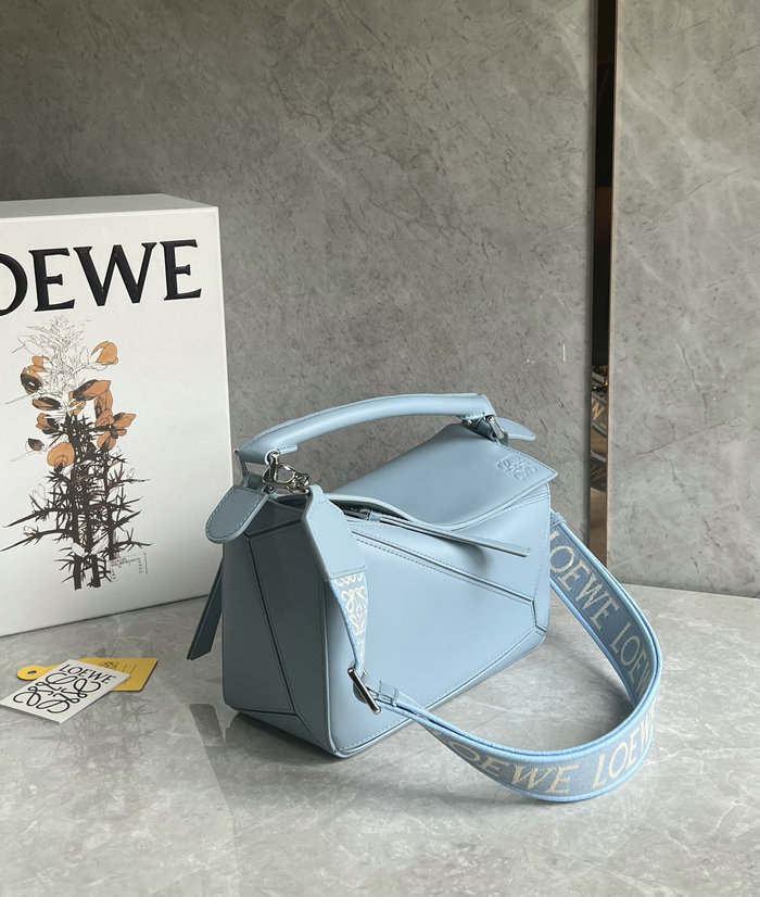 Loewe Small Puzzle Bag Blue L051702