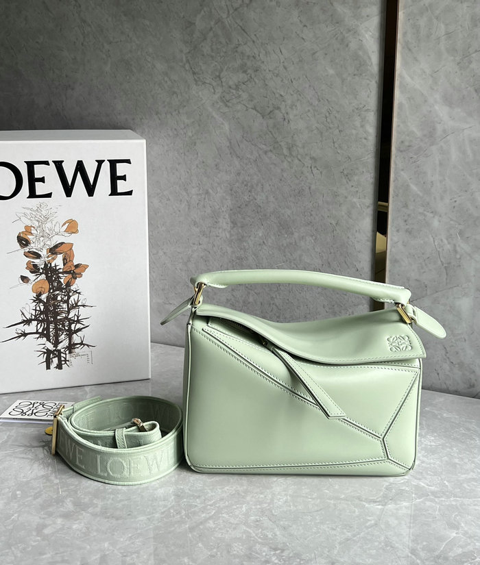 Loewe Small Puzzle Bag Green L051702