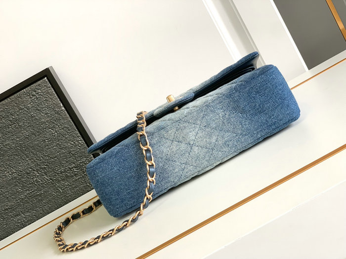 Medium Chanel Denim Bag Blue A1112