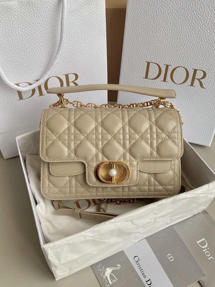 Small Dior Jolie Top Handle Bag Beige D6551