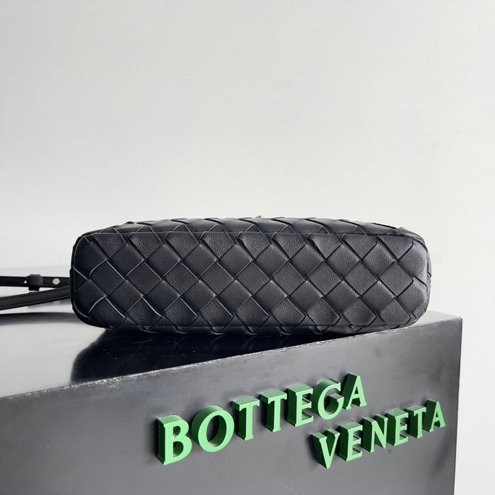 Bottega Veneta Bang Bang Vanity Case B789109 Black with Silver