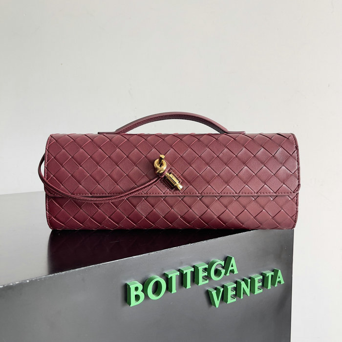 Bottega Veneta Long Clutch Andiamo 741511 Cherry