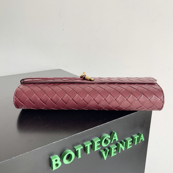 Bottega Veneta Long Clutch Andiamo 741511 Cherry