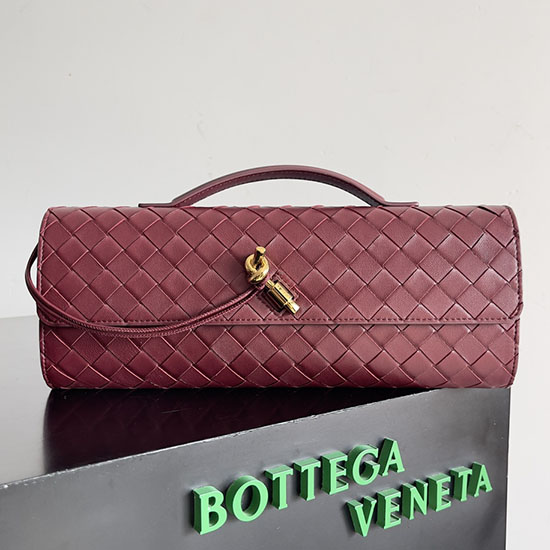 Bottega Veneta Long Clutch Andiamo 741511 Cherry