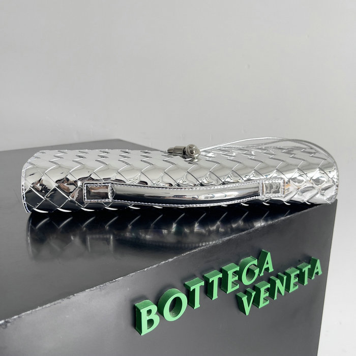 Bottega Veneta Long Clutch Andiamo 741511 Silver