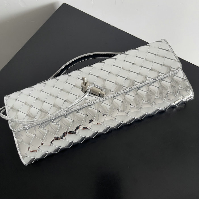 Bottega Veneta Long Clutch Andiamo 741511 Silver