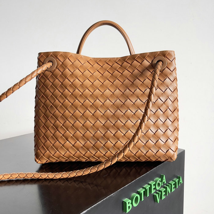 Bottega Veneta Medium Andiamo Tote Bag B743572 Brown