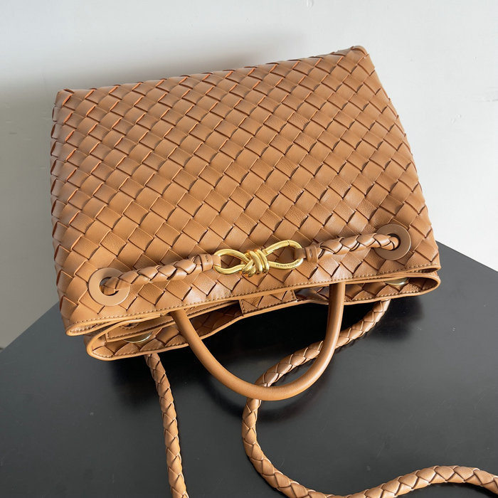 Bottega Veneta Medium Andiamo Tote Bag B743572 Brown