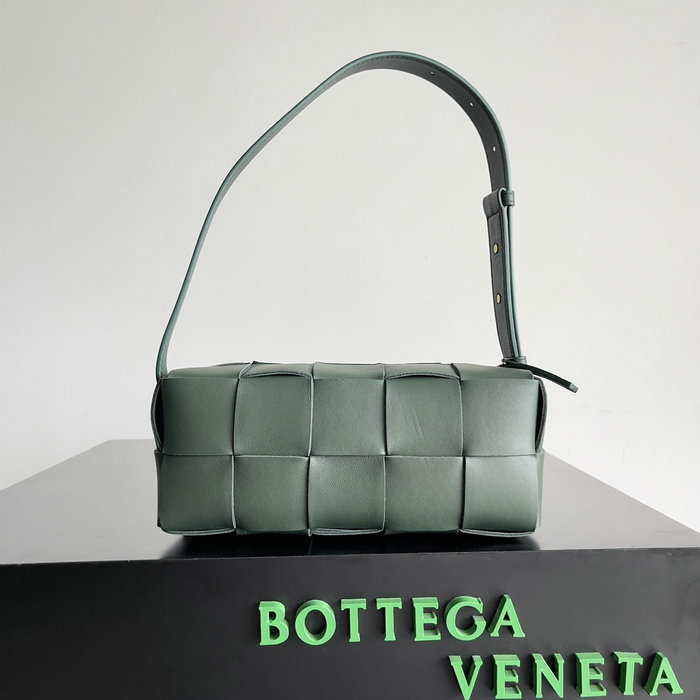 Bottega Veneta Small Brick Cassette 729166 Dark Green