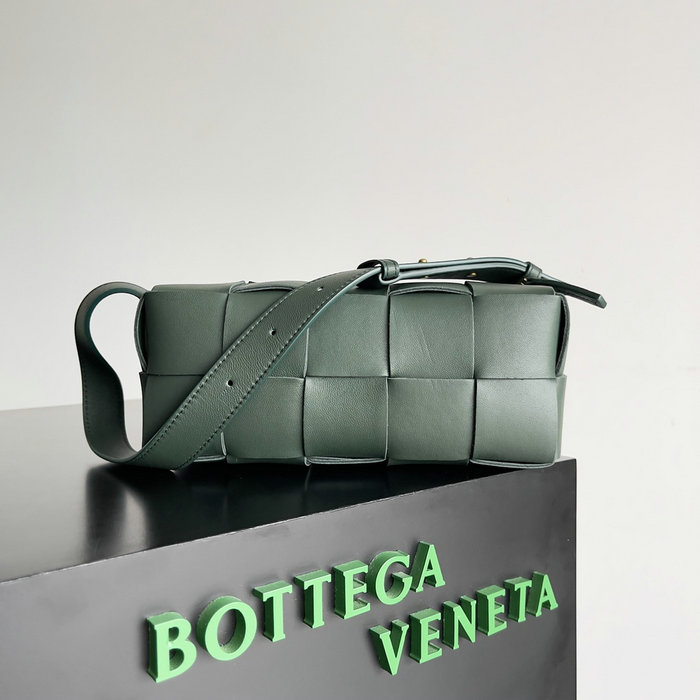 Bottega Veneta Small Brick Cassette 729166 Dark Green