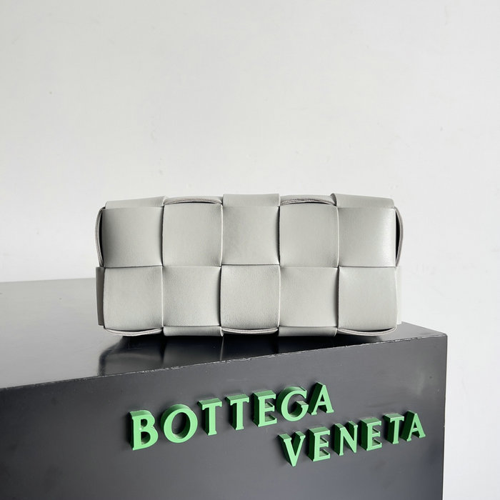 Bottega Veneta Small Brick Cassette 729166 Light Grey