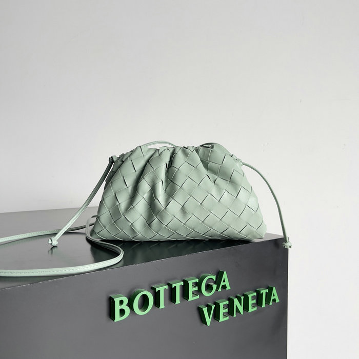 Bottega Veneta Woven Leather Small The Pouch B585851 Green