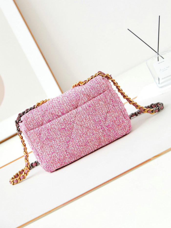 Chanel 19 Handbag Pink AS1160