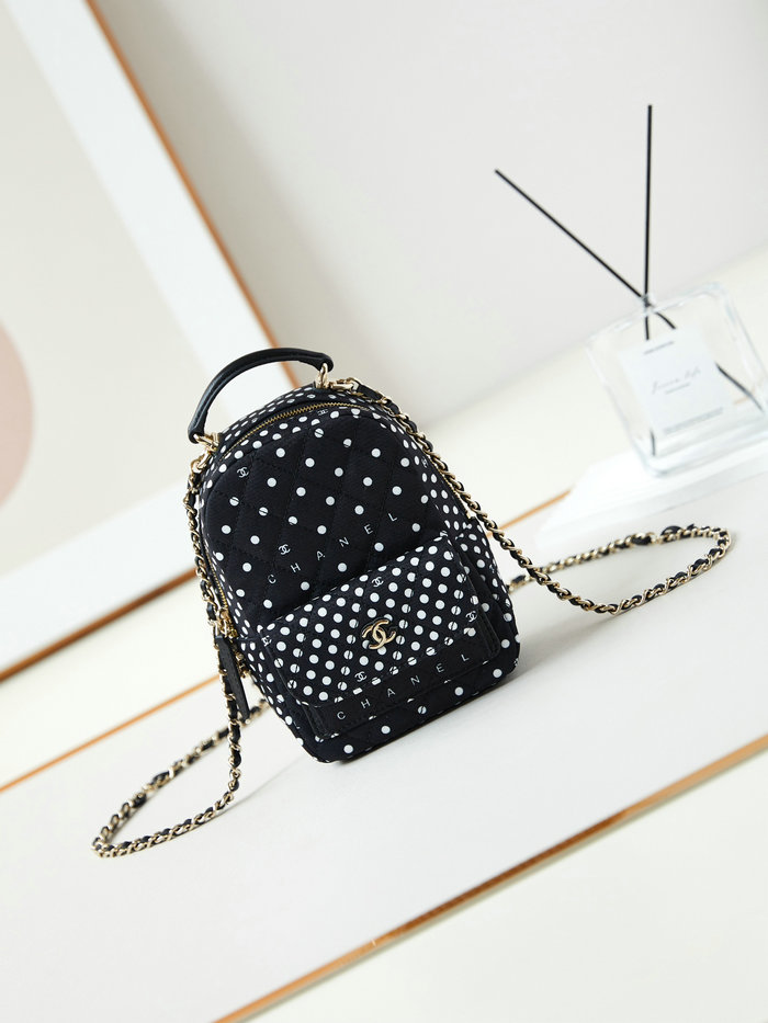 Chanel Fabric Mini Backpack AP3753 Black