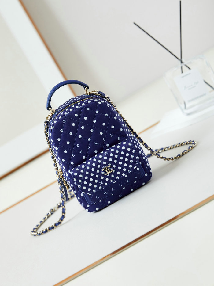 Chanel Fabric Mini Backpack AP3753 Blue