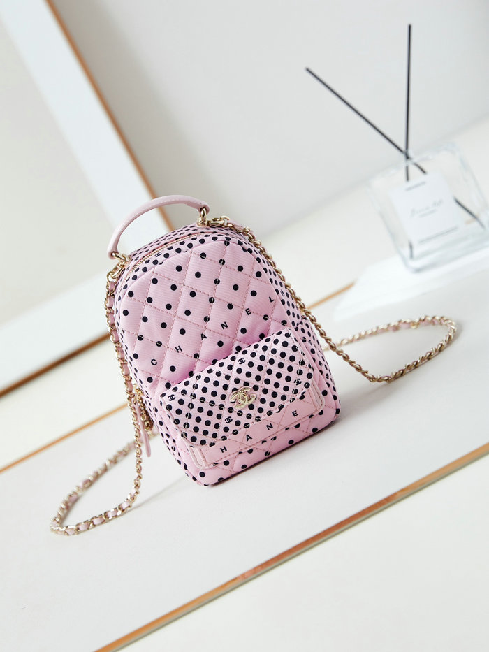 Chanel Fabric Mini Backpack AP3753 Pink