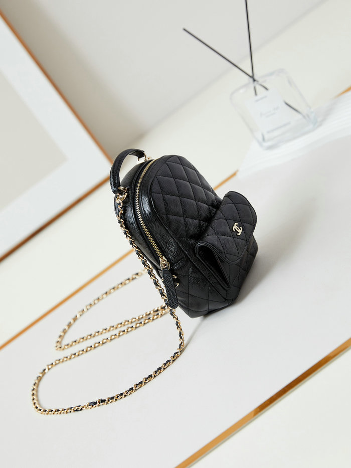 Chanel Grain Calfskin Mini Backpack AP3753 Black