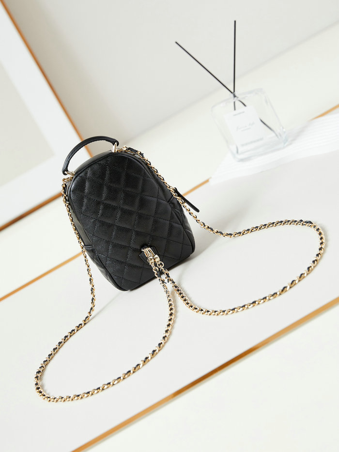 Chanel Grain Calfskin Mini Backpack AP3753 Black