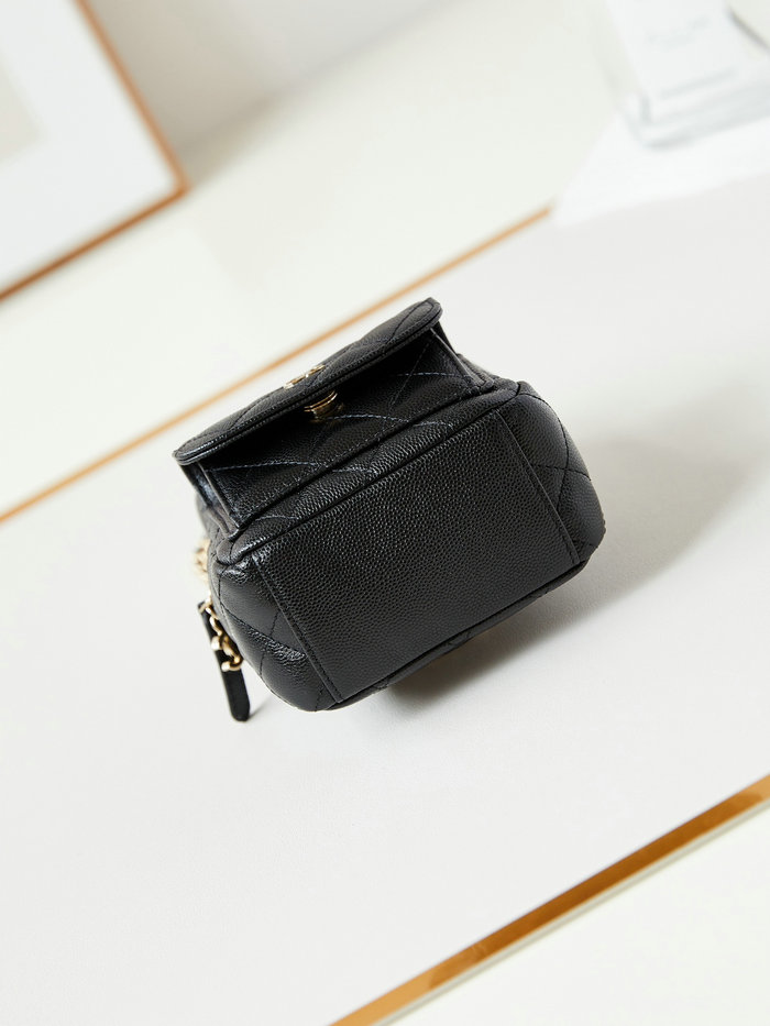 Chanel Grain Calfskin Mini Backpack AP3753 Black