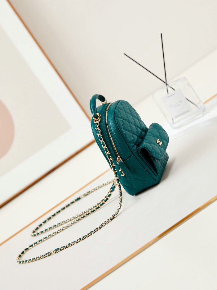 Chanel Grain Calfskin Mini Backpack AP3753 Green