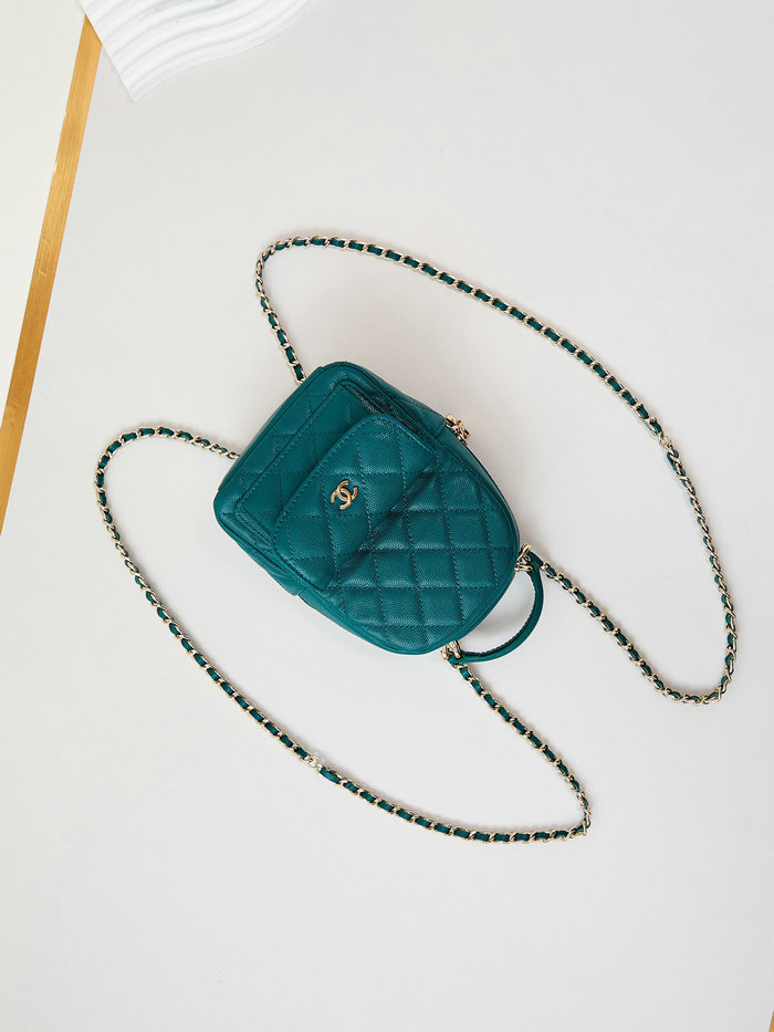 Chanel Grain Calfskin Mini Backpack AP3753 Green