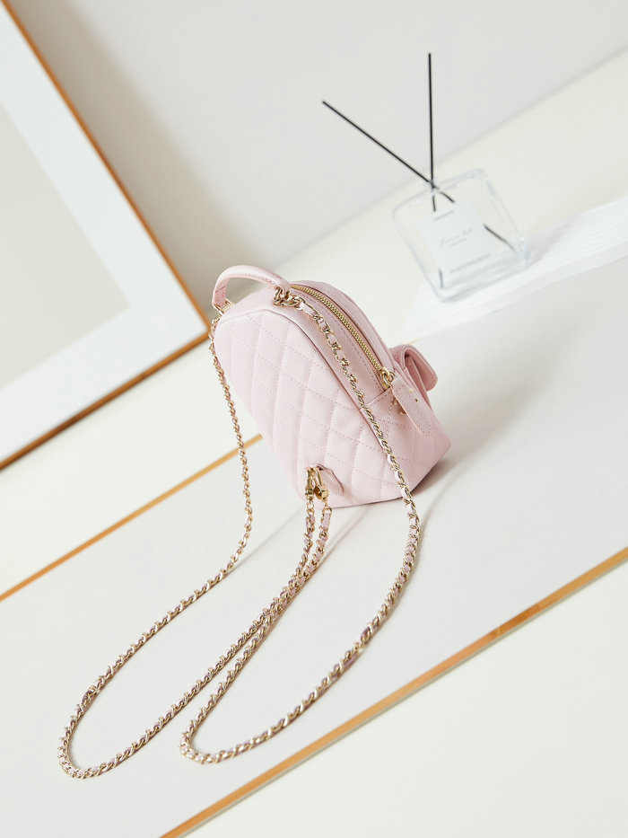 Chanel Grain Calfskin Mini Backpack AP3753 Light Pink