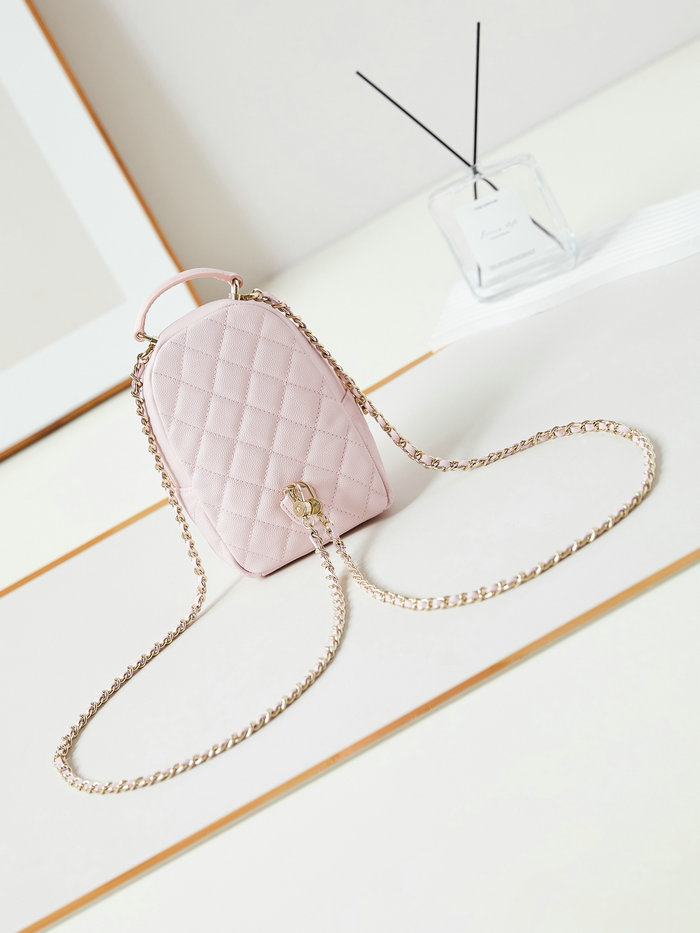 Chanel Grain Calfskin Mini Backpack AP3753 Light Pink